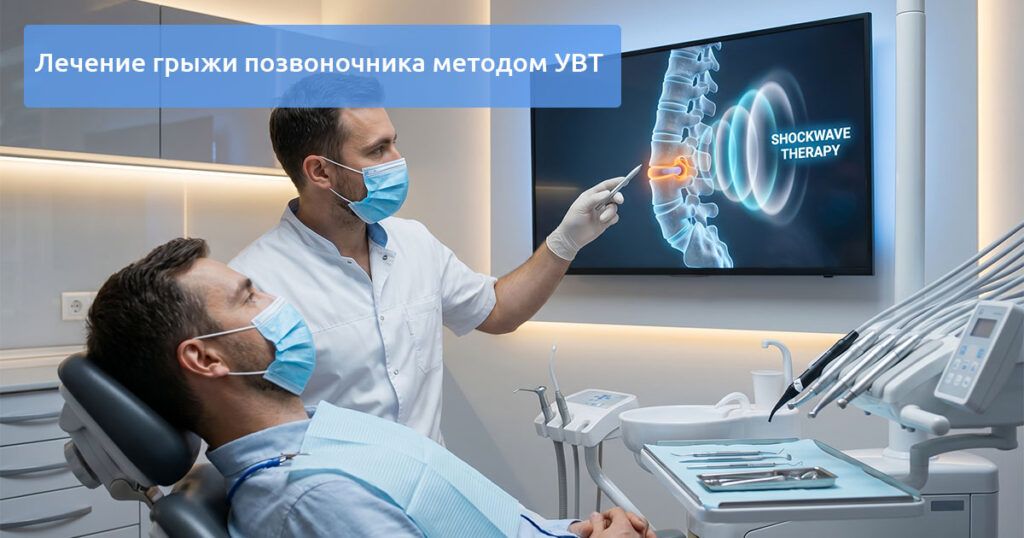 Лечение грыжи позвоночника методом УВТ