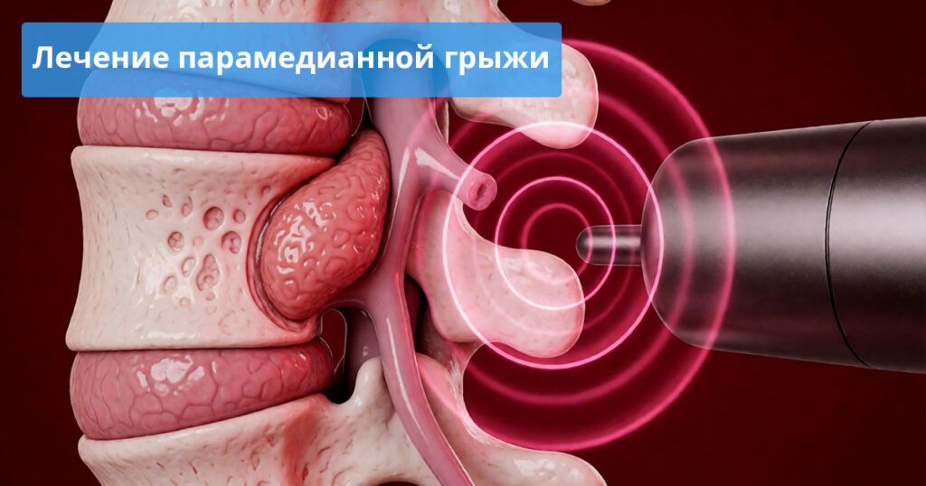 Лечение парамедианной грыжи межпозвоночного диска при помощи УВТ